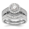 Diamond Halo Semi-Mount Engagement Rings