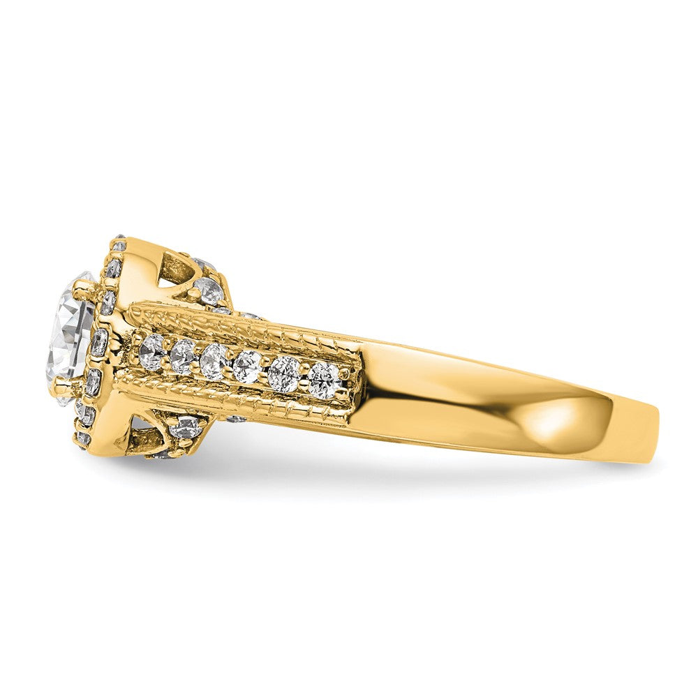 Diamond Halo Semi-Mount Engagement Rings