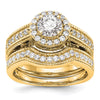 Diamond Halo Semi-Mount Engagement Rings