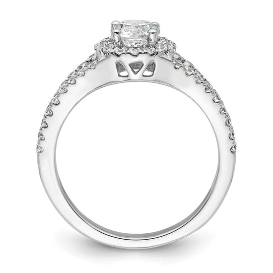 Diamond Halo Semi-Mount Engagement Rings