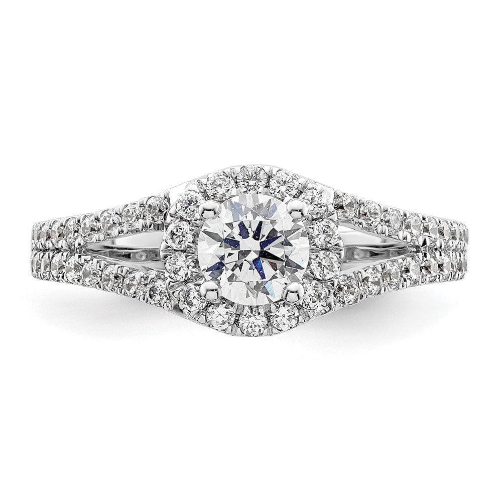 Diamond Halo Semi-Mount Engagement Rings