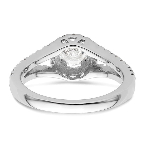 Diamond Halo Semi-Mount Engagement Rings