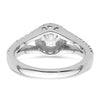 Diamond Halo Semi-Mount Engagement Rings
