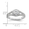 Diamond Halo Semi-Mount Engagement Rings
