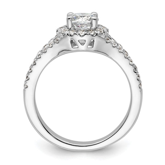 Diamond Halo Semi-Mount Engagement Rings