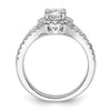 Diamond Halo Semi-Mount Engagement Rings