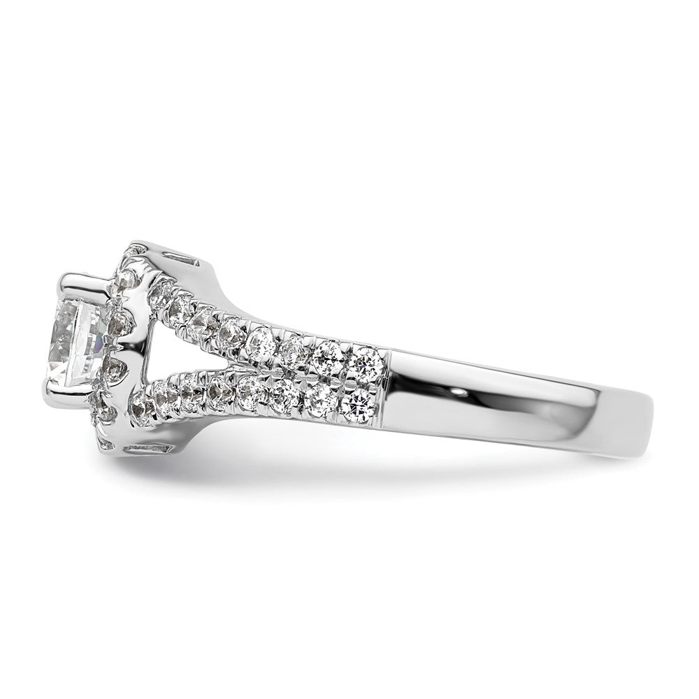 Diamond Halo Semi-Mount Engagement Rings