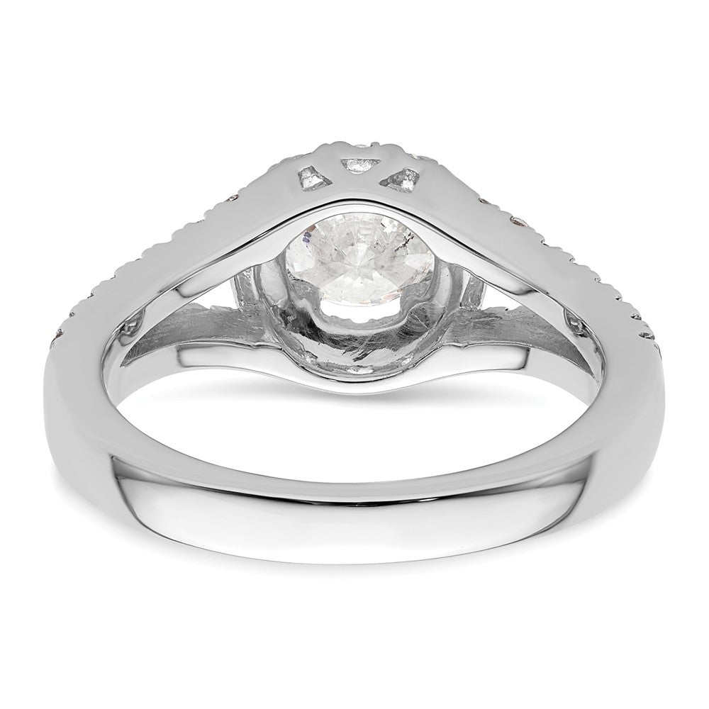 Diamond Halo Semi-Mount Engagement Rings