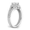Diamond Halo Semi-Mount Engagement Rings