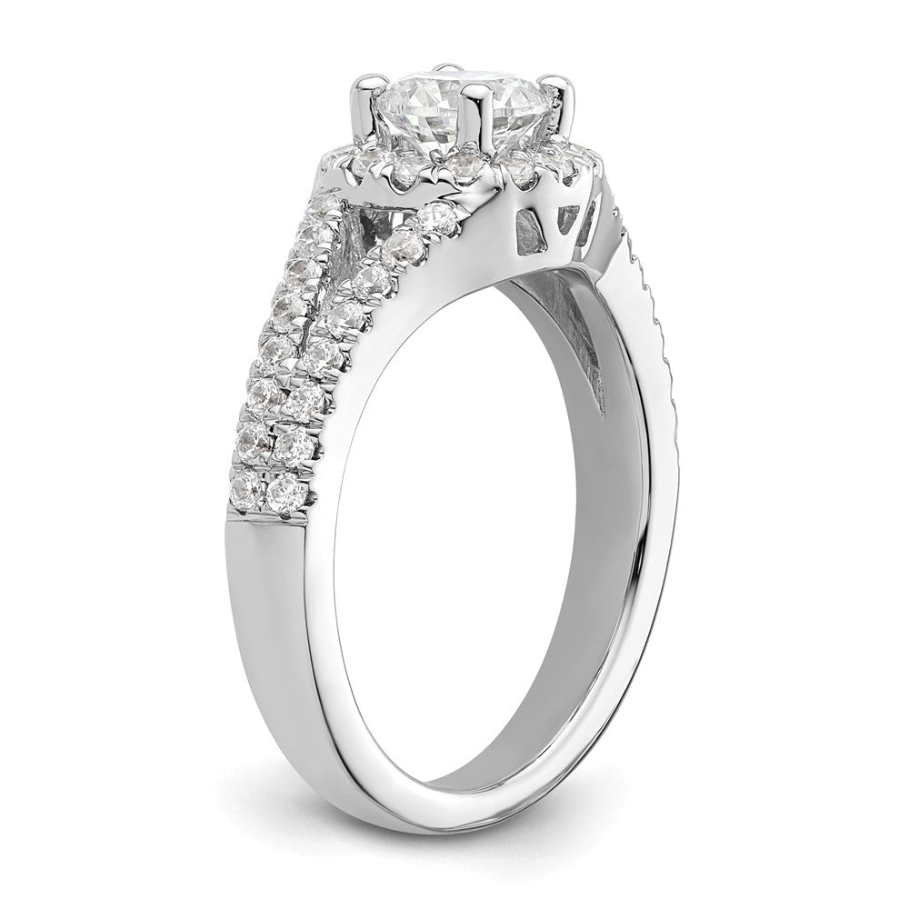 Diamond Halo Semi-Mount Engagement Rings