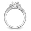 Diamond Halo Semi-Mount Engagement Rings