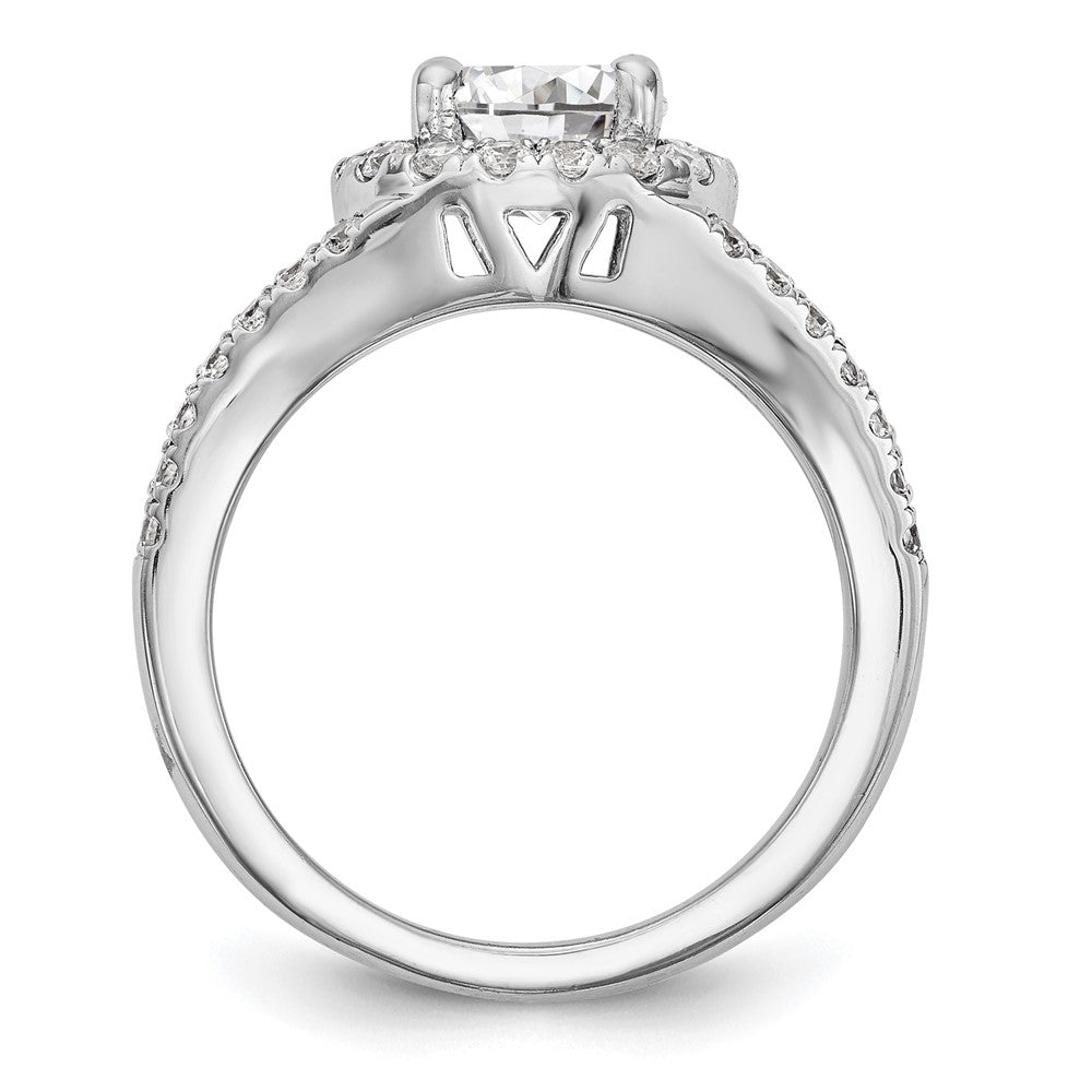 Diamond Halo Semi-Mount Engagement Rings