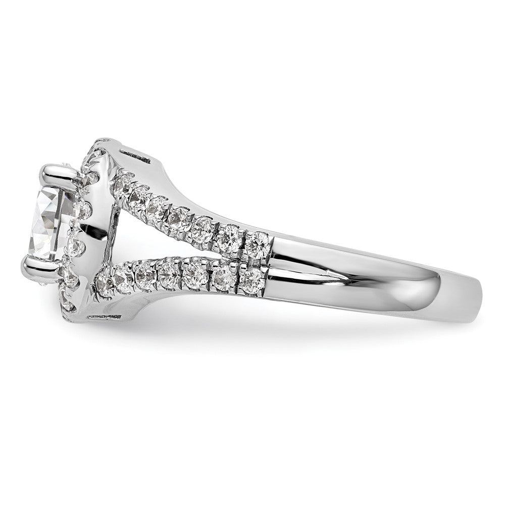 Diamond Halo Semi-Mount Engagement Rings