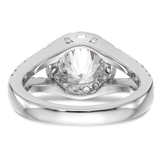 Diamond Halo Semi-Mount Engagement Rings