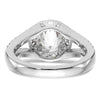 Diamond Halo Semi-Mount Engagement Rings