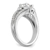Diamond Halo Semi-Mount Engagement Rings