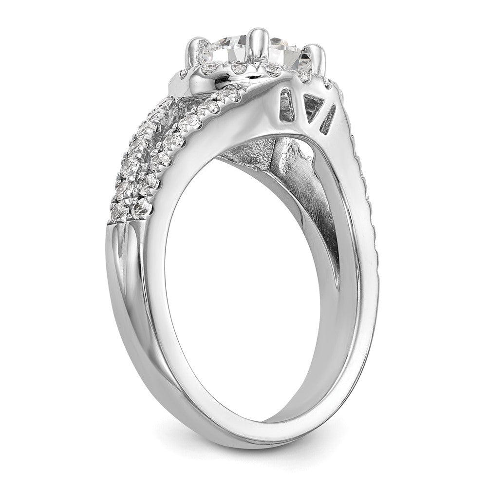 Diamond Halo Semi-Mount Engagement Rings