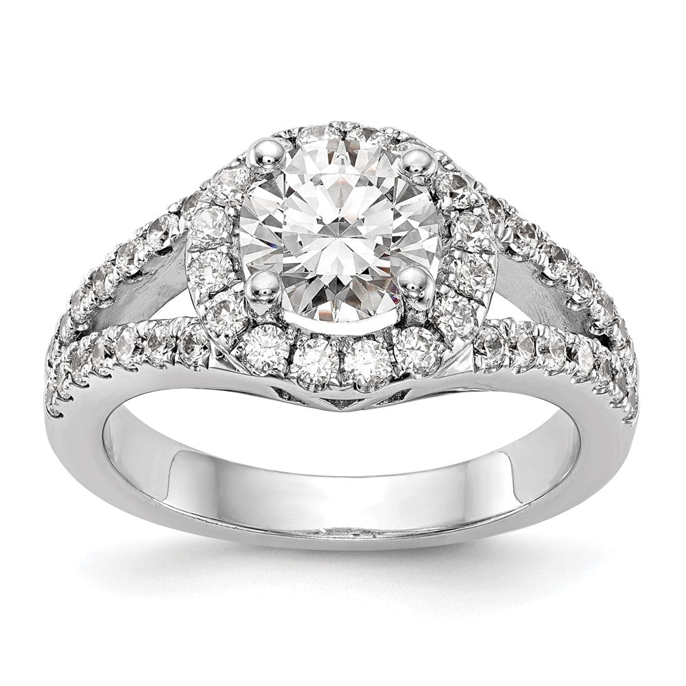 Diamond Halo Semi-Mount Engagement Rings