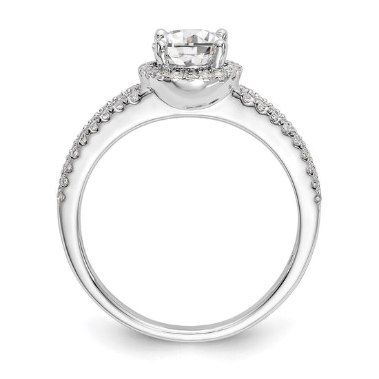 Diamond Halo Semi-Mount Engagement Rings