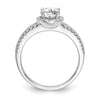 Diamond Halo Semi-Mount Engagement Rings