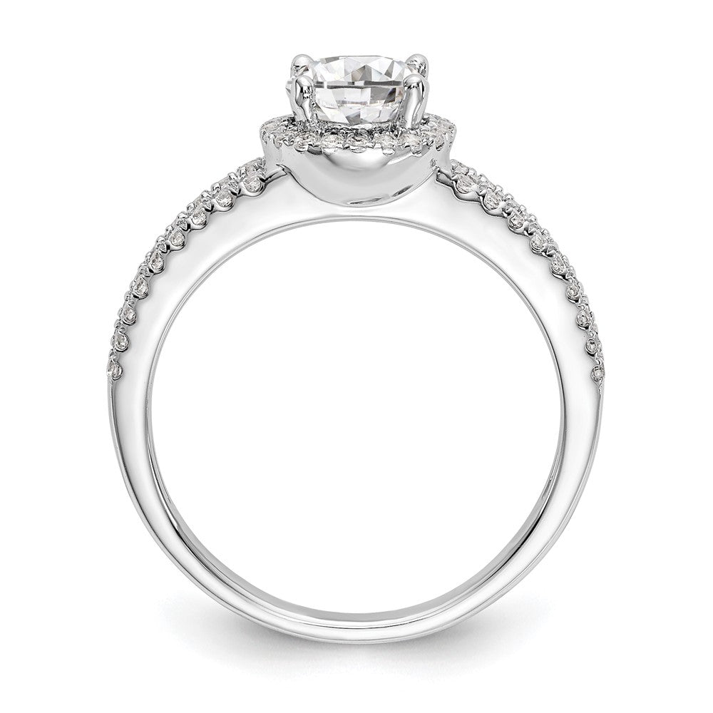 Diamond Halo Semi-Mount Engagement Rings