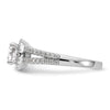 Diamond Halo Semi-Mount Engagement Rings