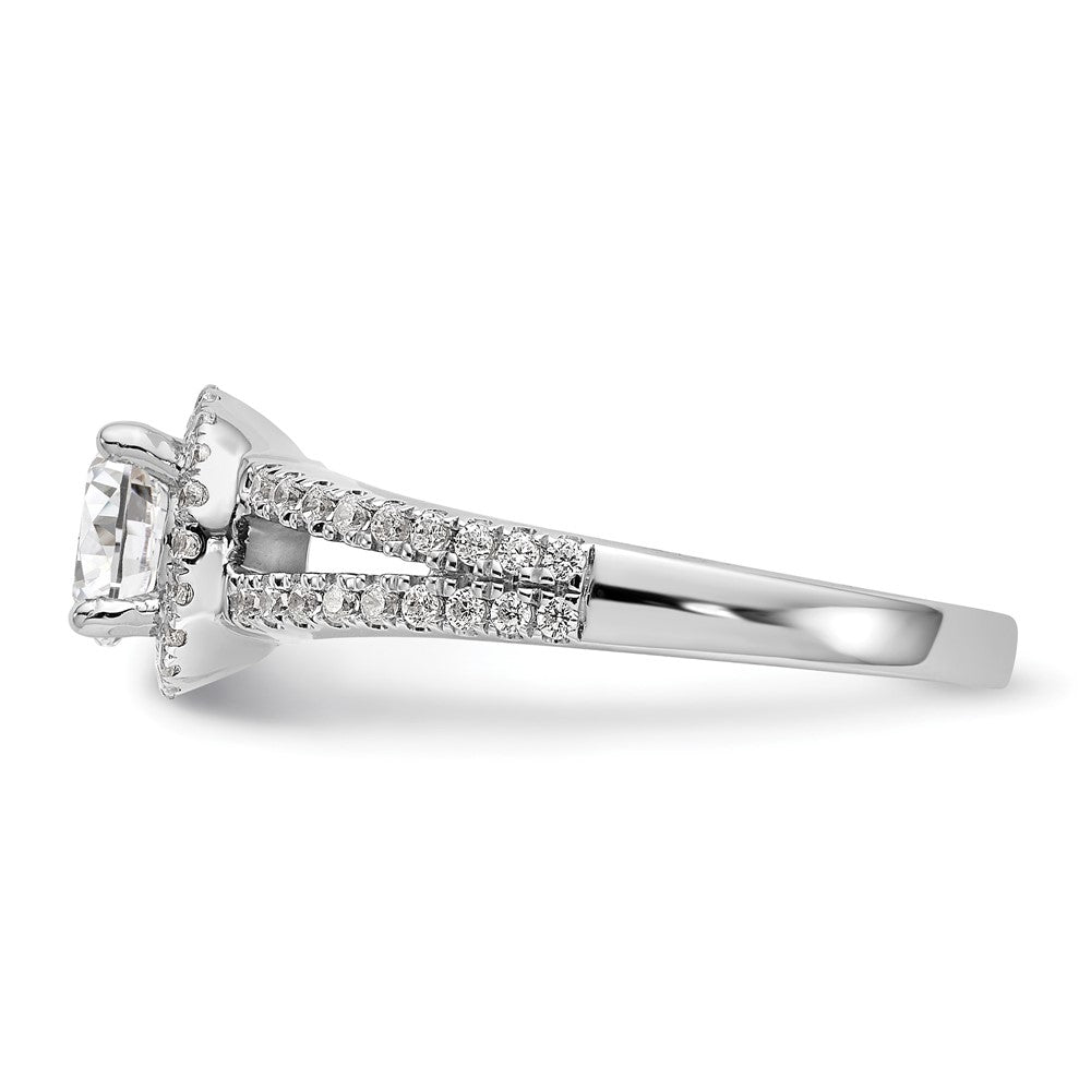 Diamond Halo Semi-Mount Engagement Rings
