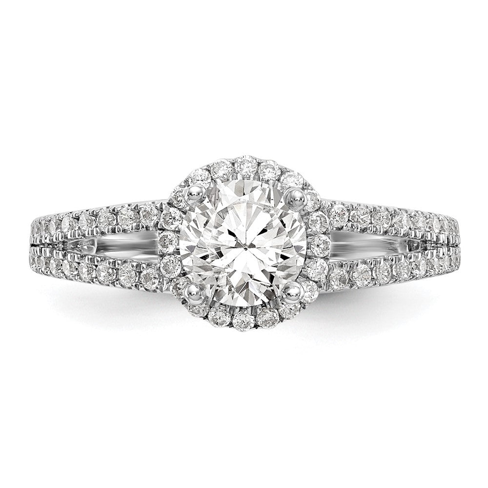 Diamond Halo Semi-Mount Engagement Rings