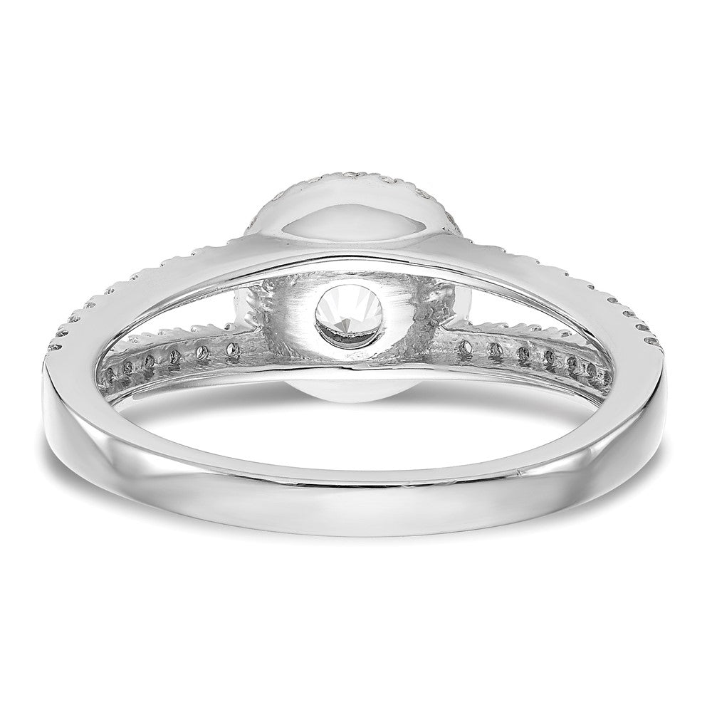 Diamond Halo Semi-Mount Engagement Rings