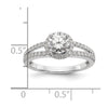 Diamond Halo Semi-Mount Engagement Rings