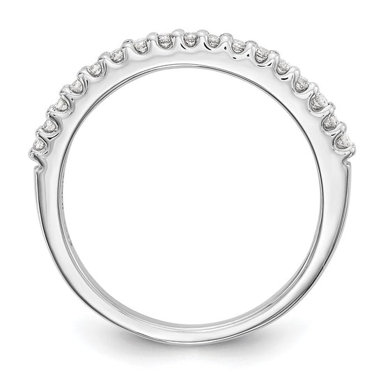 14k White Gold 1/5 carat Diamond Complete Wedding Band