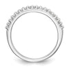 14k White Gold 1/5 carat Diamond Complete Wedding Band