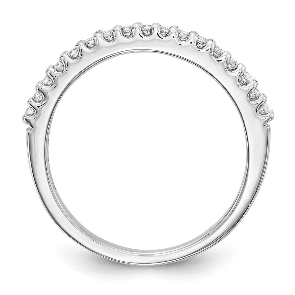 14k White Gold 1/5 carat Diamond Complete Wedding Band