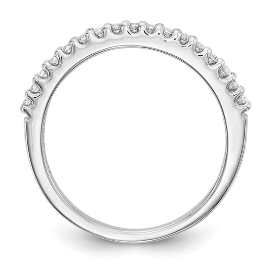 14k White Gold 1/5 carat Diamond Complete Wedding Band