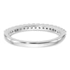 14k White Gold 1/5 carat Diamond Complete Wedding Band