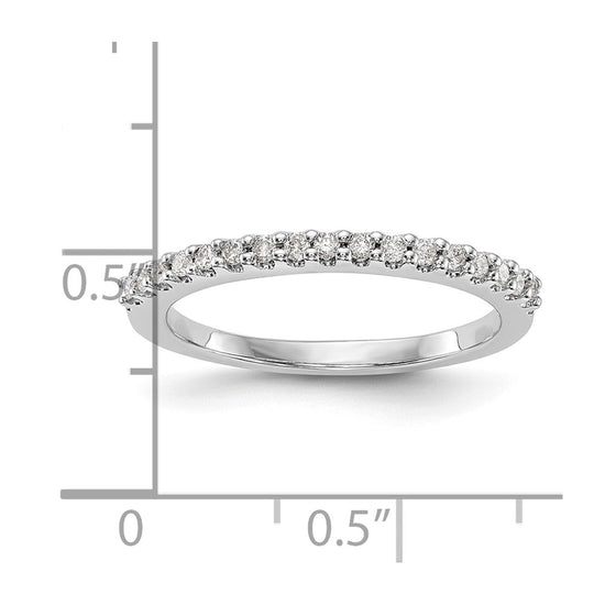 14k White Gold 1/5 carat Diamond Complete Wedding Band
