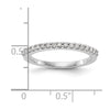 14k White Gold 1/5 carat Diamond Complete Wedding Band