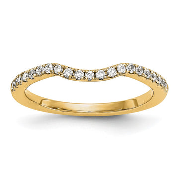 14k Yellow Gold Diamond Wedding Band