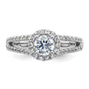 Diamond Halo Semi-Mount Engagement Rings