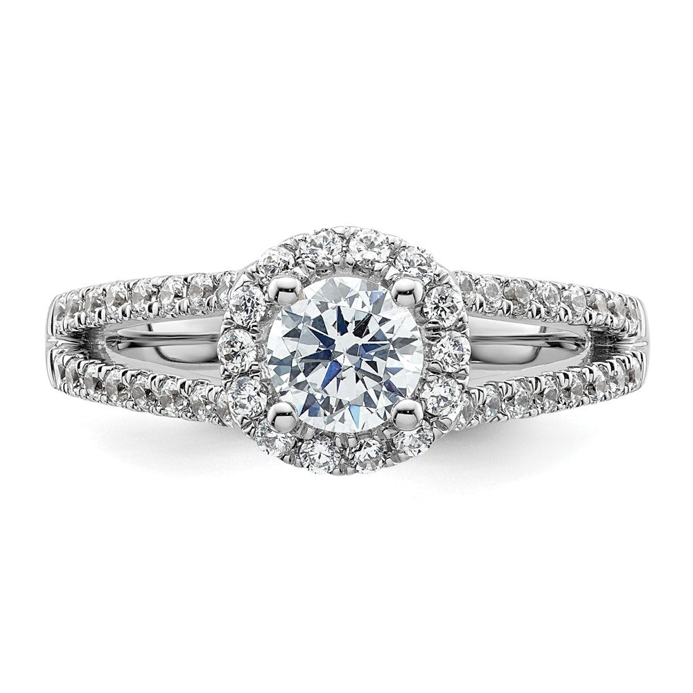 Diamond Halo Semi-Mount Engagement Rings