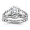 Diamond Halo Semi-Mount Engagement Rings
