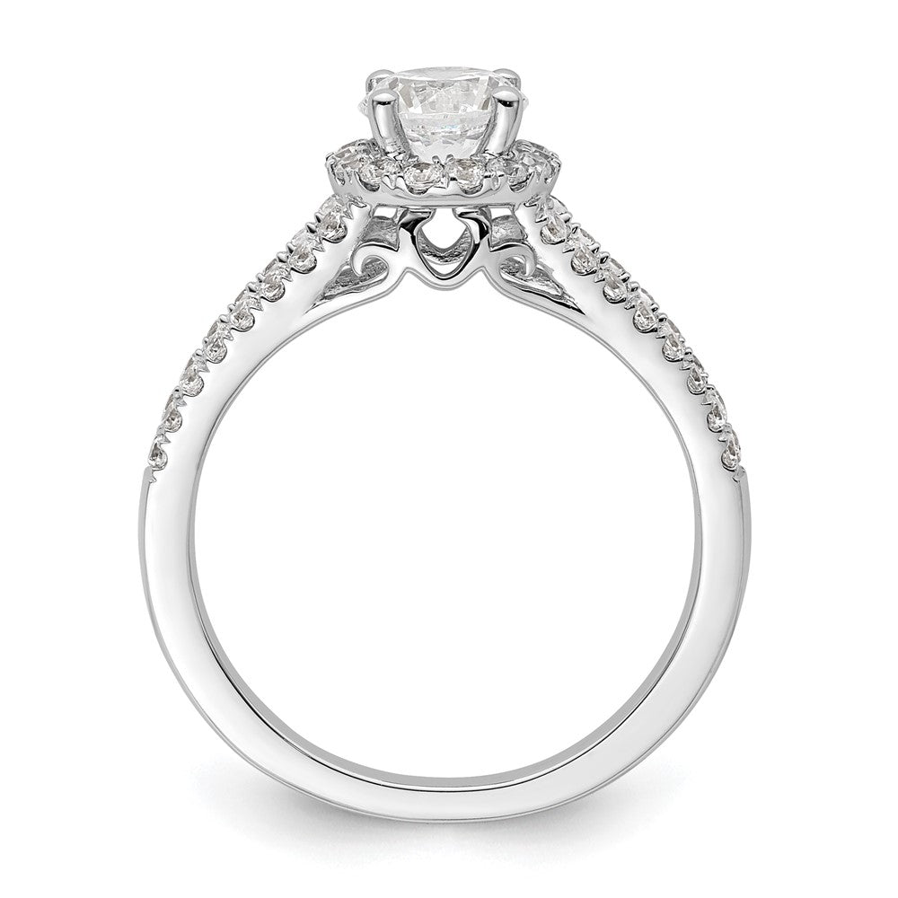 Diamond Halo Semi-Mount Engagement Rings