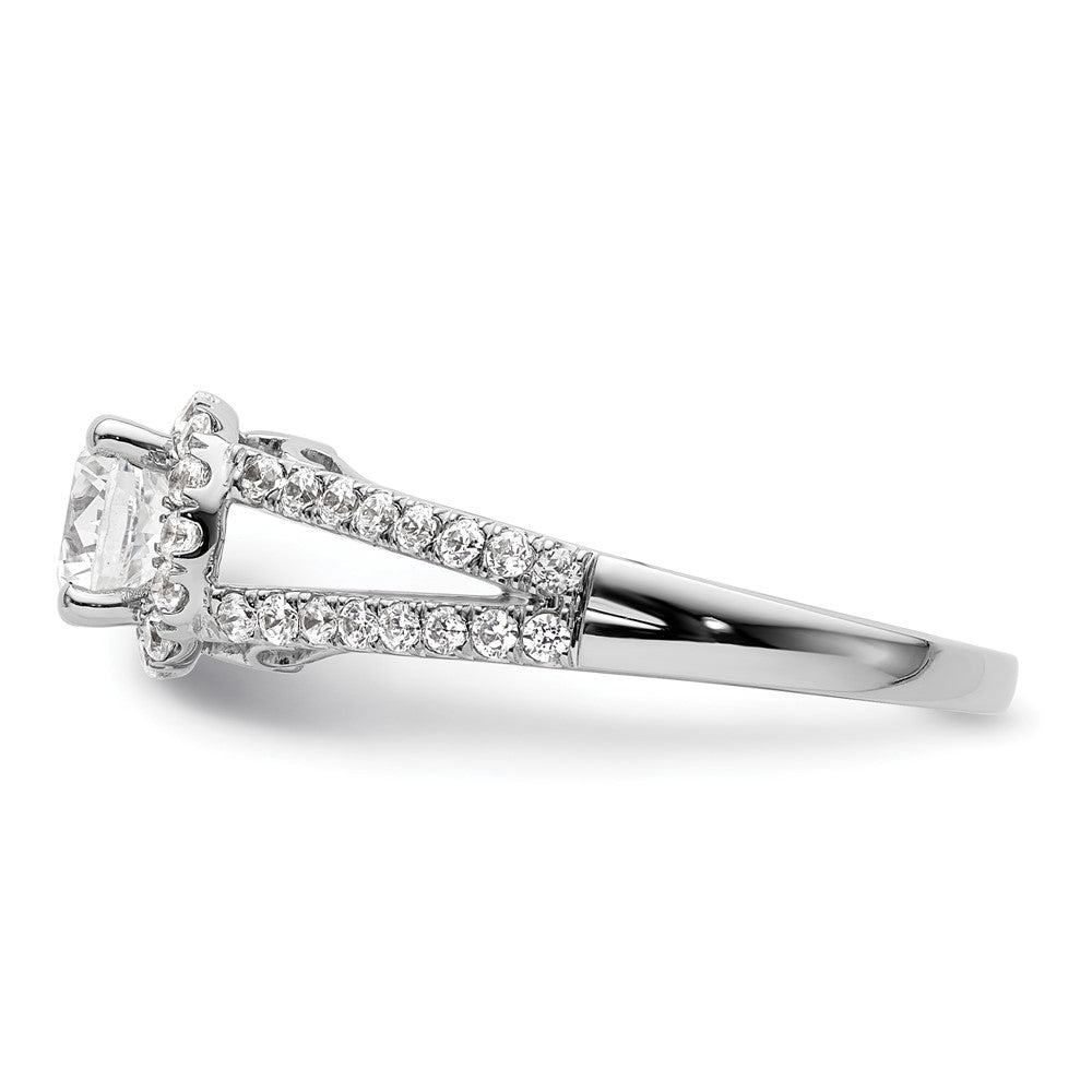 Diamond Halo Semi-Mount Engagement Rings