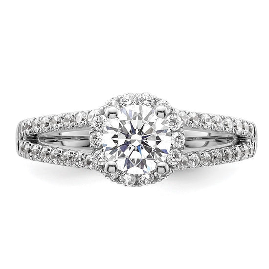 Diamond Halo Semi-Mount Engagement Rings