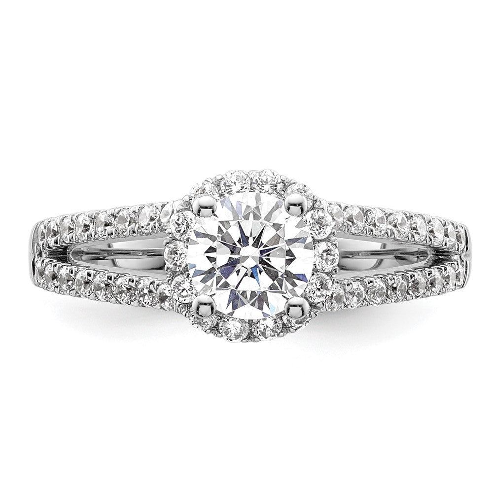 Diamond Halo Semi-Mount Engagement Rings