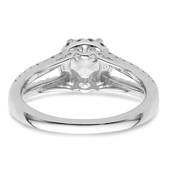 Diamond Halo Semi-Mount Engagement Rings