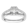Diamond Halo Semi-Mount Engagement Rings