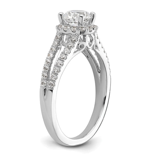 Diamond Halo Semi-Mount Engagement Rings