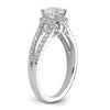 Diamond Halo Semi-Mount Engagement Rings