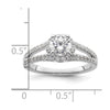 Diamond Halo Semi-Mount Engagement Rings